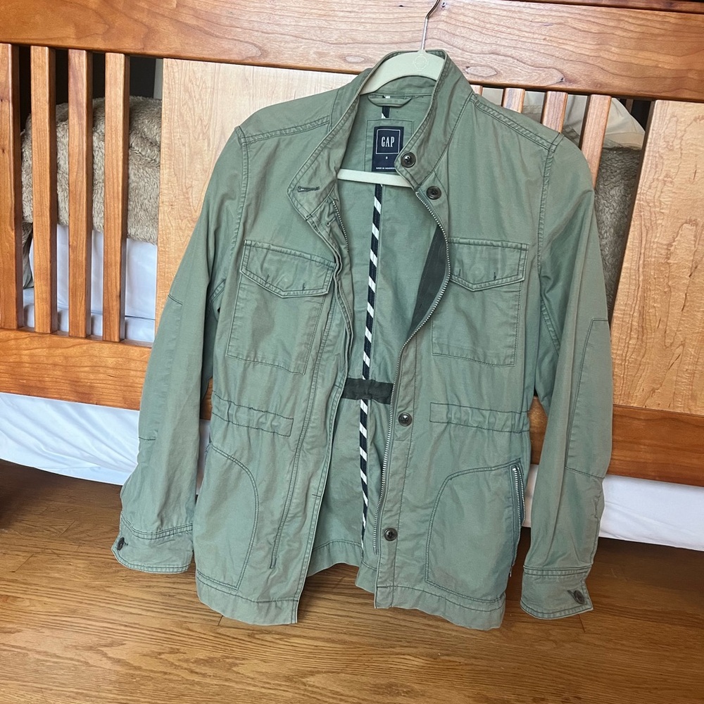 Gap Utility Green Fall Jacket Size Small - image 1